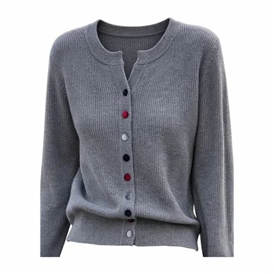 Cardigan de punt davanter obert